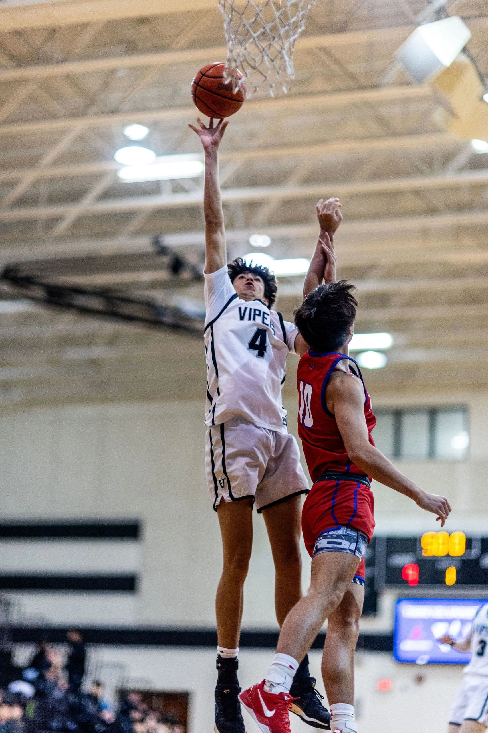 Vandegrift basketball action on the court