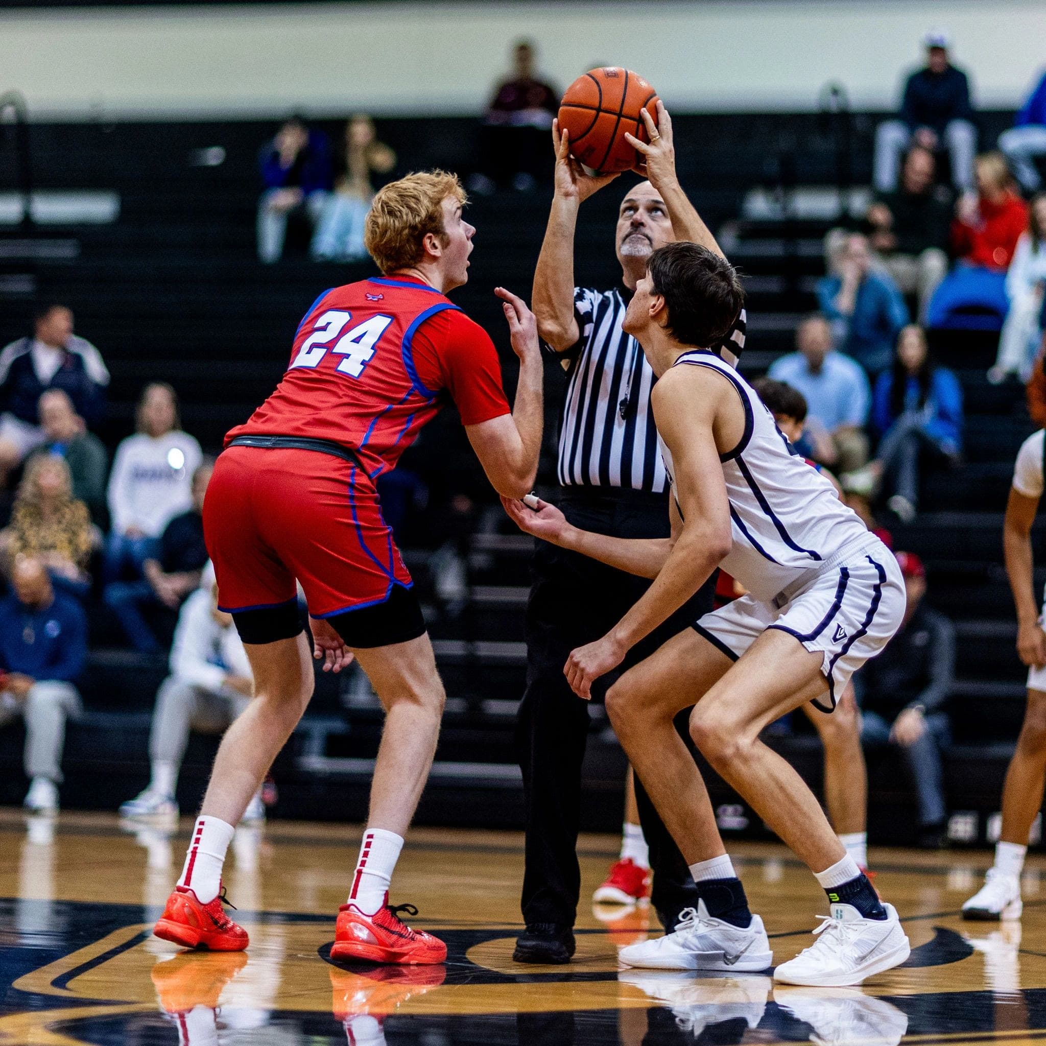 Vandegrift Vipers basketball players during a game