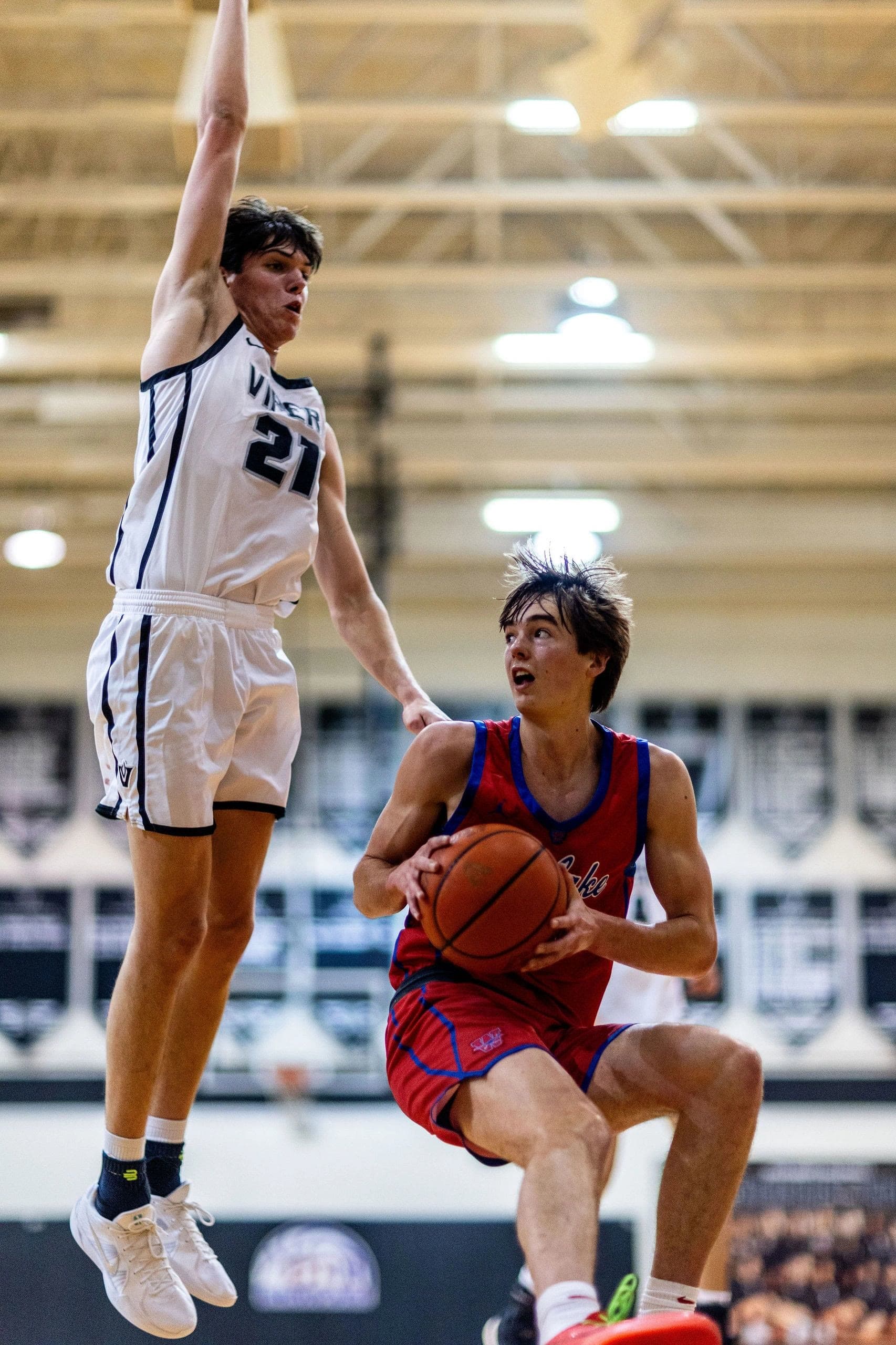 Vandegrift basketball game action